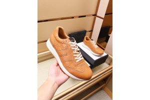 Gucci Logo Brown Leather Sneaker GG-S044