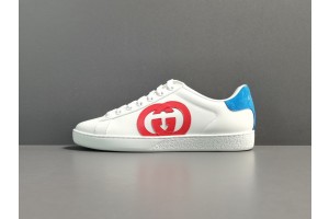 Gucci Contrast GG Patch New Ace Leather Sneaker 