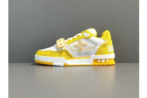 LV Trainer Sneaker Yellow Monogram Demin 