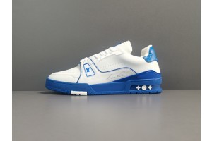 LV Trainer White Blue Signature 