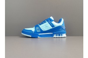 LV Trainer Sneaker Blue  Monogram 