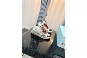 Lanvin Curb Sneaker - White - Graffiti  LVCS-009