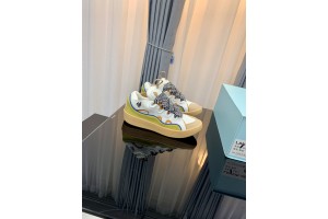 Lanvin Curb Sneaker - White Yellow Black LVCS-025