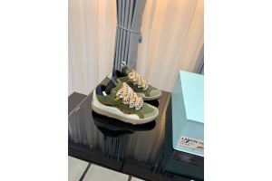 Lanvin Curb Sneaker - Olive Green White LVCS-026