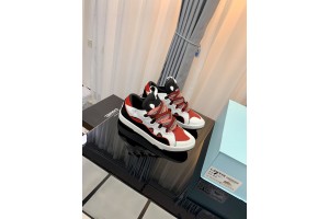 Lanvin Curb Sneaker - White Black Red LVCS-034