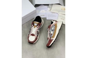 Dior B30 Sneaker Camel - Dark Red - Grey - Pink BRB30-011