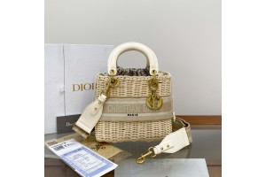 Dior Wicker beige Oblique printed bag
