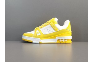 LV Trainer Sneaker Yellow White 