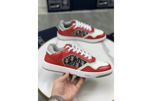 Dior B27 Low White Red Gray Beige Sneakers DB27-009