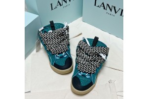 Lanvin Teal Crystal Curb Sneaker - LVCS-006