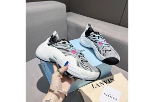 Lanvin Mesh Flash-X Sneakers - Grey White LVMFL-001