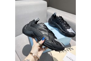 Lanvin Mesh Flash-X Sneakers - Black LVMFL-003