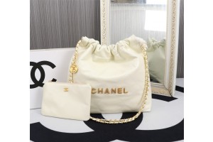 Chanel 22 Handbag White