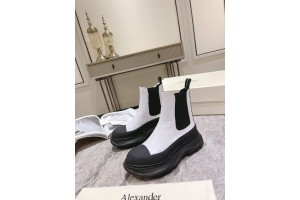 Alexander Mcqueen Chunky Boots - White Black MC-TR17