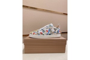 Christian Louboutin Louis Junior Spikes Sneakers - Multicolor CLLT-063
