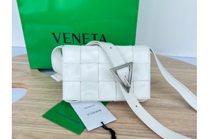 Bottega Veneta cassette mini small shoulder bag - White 717587