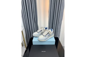 Amiri - MA-2 Leather Sneakers - White - Light Blue AMRMA-001