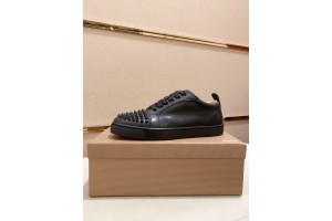 Christian Louboutin Louis Junior Spikes Sneakers - Black CLLT-062