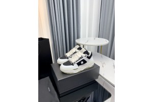 Amiri - MA-2 Leather Sneakers - Black - White - AMRMA-006