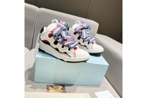 Lanvin Curb Sneaker - White - Red - Blue - Black LVCS-040