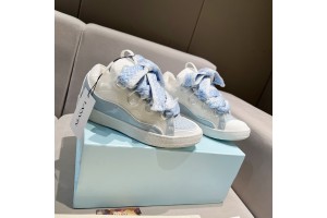 Lanvin Curb Sneaker - White - Light Blue LVCS-041