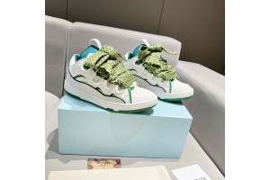Lanvin Curb Sneaker - White - Green - Blue LVCS-044