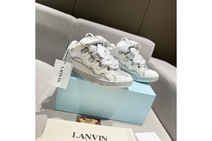 Lanvin Curb Sneaker - White - Light Grey LVCS-046