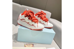 Lanvin Curb Sneaker - White - Red LVCS-047