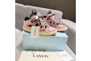 Lanvin Curb Sneaker - Light Brown - Pink - Black LVCS-054