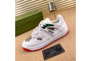 Gucci Basket Low Top Sneaker in Red - White Demetra GCB-007