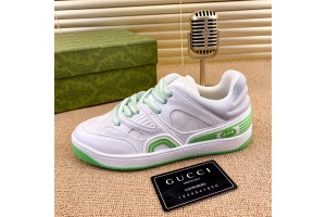Gucci Basket Low Top Sneaker in Green - White Demetra GCB-011