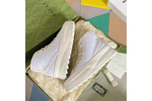 Gucci GG High Top Sneaker - White and ebony Original GG canvas GCB-021
