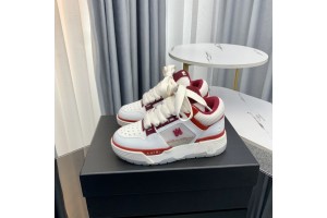 Amiri - MA-2 Leather Sneakers - White - Red AMRMA-002