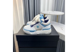 Amiri - MA-2 Leather Sneakers - White - Blue AMRMA-004