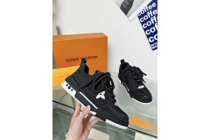 LV Skate Sneakers - Black  White LV-TR043