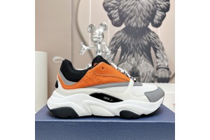 Dior B22 Sneaker - White - Black - Orange BRB22-004
