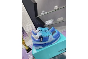 LV Trainer Maxi Sneaker - Light Blue - Navy LV-TR045