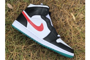 Air Jordan 1 Mid Alternate Swooshes Red Yellow