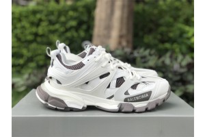 Balenciaga Track Sneaker in Off-White and Dark Grey mesh and nylon  542023-W3AC1-1897 