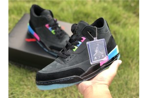 Air Jordan 3 Retro Se Q54 'Quai 54' Black color 