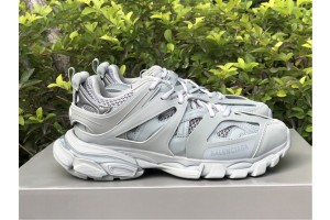 Balenciaga Track Sneaker Clear Sole Grey - Pale Turquoise  