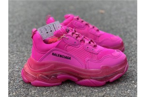 Balenciaga Triple S Clear Sole Deep Pink 