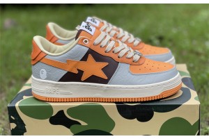 A Bathing Ape Bape Sta Low Grey Orange