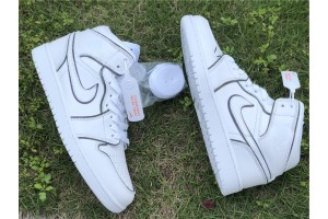 Air Jordan 1 Mid 'Iridescent Reflective White'