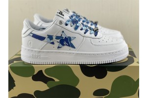 A Bathing Ape Bape Sta Low White ABC Camo Blue