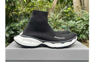 Balenciaga 3XL Sock Sneaker in black recycled knit in Black 