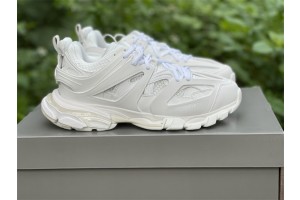 Balenciaga Track3.0 Clear Sole Sneaker White  