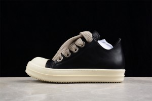 Rick Owens Almond Toe Lace-Up Sneakers
