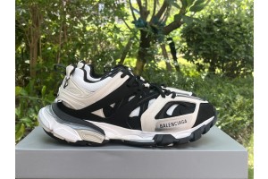 Balenciaga Track Sneaker in grey, black and white mesh and suede-like fabric