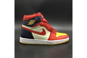 Air Jordan 1 Retro High OG “Dark Blue Yellow Red”